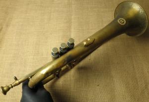 WW2 German Nazi WAFFEN SS Totenkopf parade brass instrument