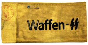 Ww2 German Nazi Waffen SS yellow tunic removed armband stamped