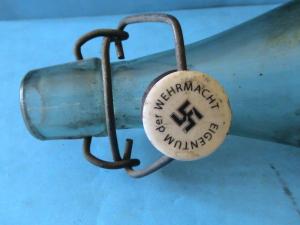 WW2 German Nazi Wehrmacht Heer Kantine bottle with Swastika