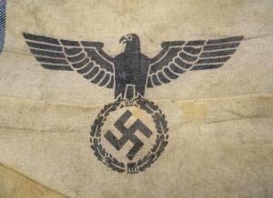 WW2 German Nazi EAGLE AND SWASTIKA large BAG - 1944