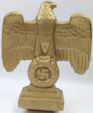 WW2 German Nazi Early NSDAP administration desktop eagle fixed statue Third Reich Eagle marked original for sale