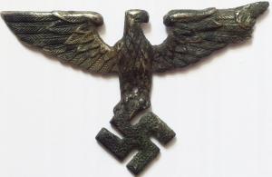WW2 German Nazi early visor cap third reich eagle insignia pin swastika original