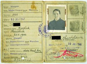 WW2 German Nazi Germany kennkarte general government flip Id with photos stamps