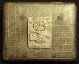 WW2 German Nazi Third Reich early SA cigarette case original militaria