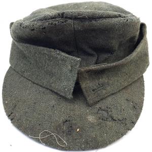 WW2 German Nazi WAFFEN SS M32 combat cap without insignias attic found