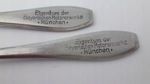 WW2 German Nazi war period Forced Labour BMW motor fabrik marked cutlery Bayerischen Motorenwerke München 1930 - 1940