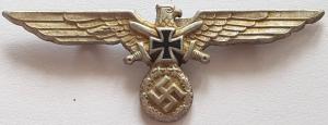 GERMAN NAZI THIRD REICH ERA REICHSKRIEGERBUND VETERAN’S ASSOCIATION BREAST EAGLE INSIGNIA WITH BOTH PRONGS