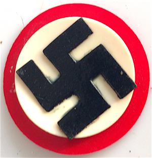 WW2 GERMAN NAZI 3 PIECES CONSTRUCTION TINY PIN NSDAP NAZI PARTY SUPPORTER WITH SWASTIKA