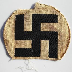 WW2 GERMAN NAZI 3ND REICH ALDOF HITLER NSDAP ARMBAND REMOVED SWASTIKA