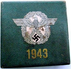 WW2 GERMAN NAZI AMAZING FORK SET IN CASE FROM A SPECIAL GIFT TO A WAFFEN SS POLIZEI POLIC GESTAPO OFFICER