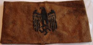 WW2 GERMAN NAZI COMBAT CONDITION WEHRMACHT HEER ARMY ARMBAND WITH NICE EAGLE AND SWASTIKA