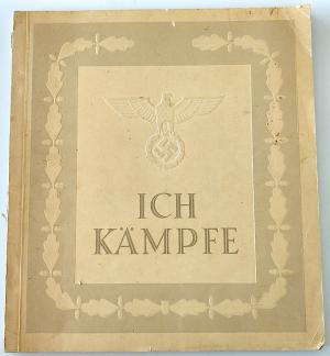 WW2 GERMAN NAZI EXTREMELY RARE NSDAP ADOLF HITLER BOOK ICH KAMPFE "I FIGHT" WOW