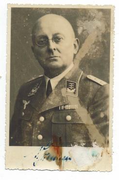 WW2 GERMAN NAZI HIGH RANK LUFTWAFFE OFFICER PILOT POSTCARD WITH HIS ORIGINAL SIGNATURE AUTOGRAPH