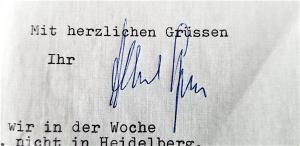 WW2 GERMAN NAZI III REICH ADOLF HITLER CHIEF AND PERSONAL ARCHITECT ALBERT SPEER ORIGINAL SIGNED AUTOGRAPH SIGNATURE