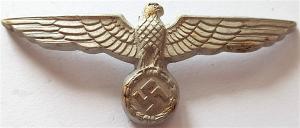 WW2 GERMAN NAZI NICE ANGRY BIRD HEER ARMY VISO CAP INSIGNIA EAGLE MAKER B&N 37