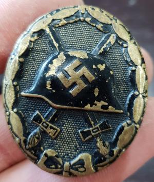 WW2 GERMAN NAZI NICE BLACK WOUND BADGE MEDAL AWARD HEER ARMY WAFFEN SS LUFTWAFFE KRIEGSMARINE