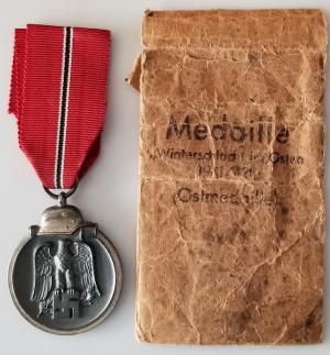 WW2 GERMAN NAZI NICE OST EASTERN FRONT MEDAL WITH ORIGINAL ENVELOPPE