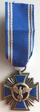 WW2 GERMAN NAZI NSDAP ADOLF HITLER PARTY 15 YEARS OF FAITHFUL SERVICES IN THE NSDAP MEDAL AWARD