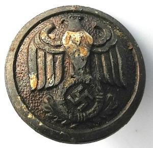 WW2 German Nazi large Third Reich eagle pole top of flag marked