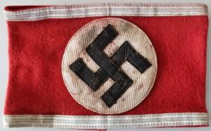 WW2 GERMAN NAZI RARE MULTI CONSTRUCTION EARLY COTON TYPE "SA RESERVE" ARMBAND