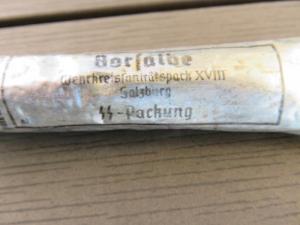 WW2 GERMAN NAZI RARE WAFFEN SS OINTMENT TUBE - SS PACKUNG