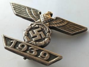 WW2 GERMAN NAZI SPANGE OF THE IRON CROSS FIRST CLASS MEDAL RZM WH
