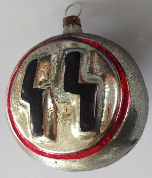 WW2 GERMAN NAZI VERY RARE WAFFEN SS CHRISTMAS ORNEMENT