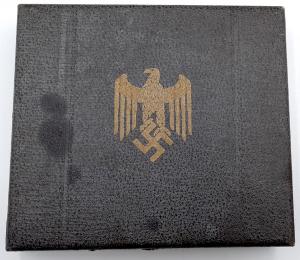 SILVER SPOONS WEHRMACHT ARMY HEER NSDAP SILVERWARE CASE ADOLF HITLER REICH