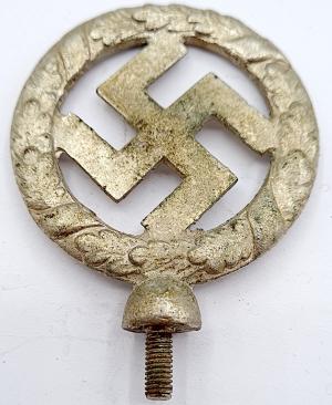 Early swastika metal pole top of flag ww2 german nazi third reich nsdap