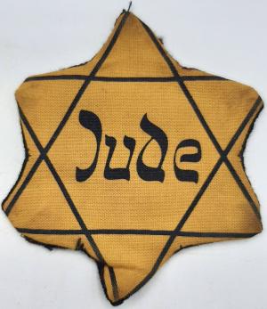 HOLOCAUST RARE WORN JUDE GERMANY STAR OF DAVID JEW JEWISH ORIGINAL FOR SALE