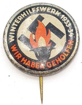 stickpin stick pin Wir haben geholfen" WHW / Winterhilfswerk 1933-1934