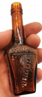 WAR PERIOD GMBH GERMANY Vintage Maggi Seasoning Brown Anchor Hocking Glass Bottle