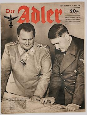 WW2 GERMAN NAZI HERMANN GOERING GORING ADOLF HITLER ADLER MAGAZINE LUFTWAFFE NSDAP AH