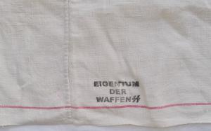 WW2 GERMAN NAZI LARGE WAFFEN SS FABRIK STAMPED FROM LAZARETT PRAG HOSPITAL