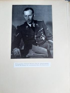 WW2 GERMAN NAZI WAFFEN SS TOTENKOPF PHOTOS ALBUM ORIGINAL Reinhard Heydrich HIMMLER
