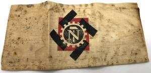 WW2 GERMAN NAZI RAD DAF WORKERS OF THE THIRD REICH HITLER'S ARMBAND WITH SWASTIKA