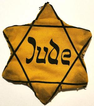 SALE WORN STAR OF DAVID JUDE GERMANY VARIATION HOLOCAUST ORIGINAL JEWISH JEW