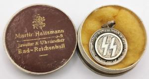 WW2 GERMAN NAZI ORIGINAL WAFFEN SS JEWELRY MEDAILLON RING PENDANT MILITARIA DEALER