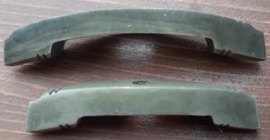 WW2 GERMAN NAZI WAFFEN SS RARE EARLY ANODIZED CROSSGUARD MATCHED SET FOR SS DAGGER OR SA OR NSKK WITH DISTRICT GAU NUMBER ENGRAVED