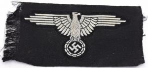 WW2 GERMAN NAZI WAFFEN SS UNISSUED TUNIC EAGLE SLEEVE PATCH NCO CLOTH INSIGNIA BEVO