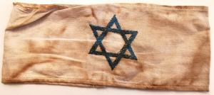 ORIGINAL FOR SALE HOLOCAUST JEWISH BLUE STAR OF DAVID ARMBAND FROM GHETTO GETTO JEW