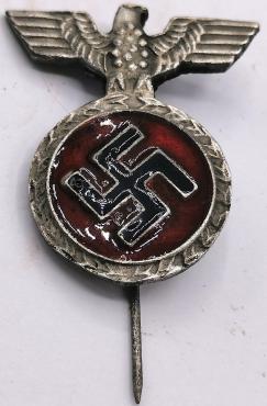 WW2 GERMAN NAZI III REICH HITLER SWASTIKA - EAGLE STICK PIN STICKPIN ORIGINAL FOR SALE