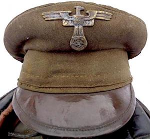 WW2 GERMAN NAZI RARE NSKK N.S.K.K VISOR CAP ORIGINAL WWII HEADGEAR