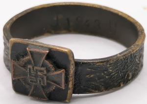 WW2 GERMAN NAZI WEHRMACHT SOLDIER SWASTIKA  RING original for sale dealer