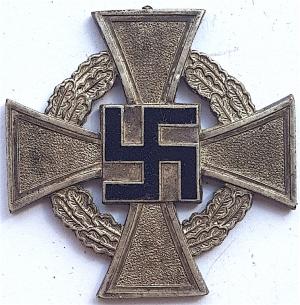 WW2 GERMAN NAZI 25 YEARS OF FAITHFUL SERVICES IN THE WEHRMACHT THIRD REICH ARMY HEER MEDAL AWARD NO RIBBON