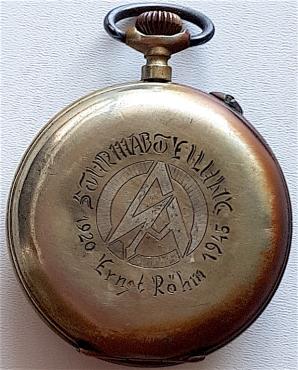 WW2 GERMAN NAZI AMAZING AND UNIQUE HIGH RANK NSDAP SA GENERAL POCKET WATCH WITH ERNST ROHM HONOR ENGRAVES LIKE THE SA HONOR DAGGERS