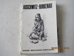 WW2 GERMAN NAZI RARE CONCENTRATION CAMP AUSCHWITZ - BIRKENAU MUSEUM BOOK WITH 10 ORIGINAL DRAWINGS FROM INMATES - HOLOCAUST JEW JEWISH 