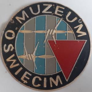 WW2 GERMAN NAZI RARE HOLOCAUST CONCENTRATION CAMP AUSCHWITZ MUSEUM WALL PLATE 1950S JEWISH JUDE SHOAH