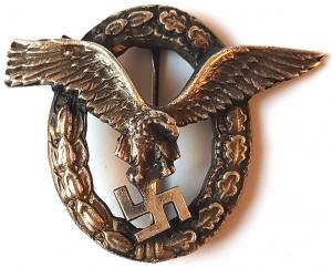 WW2 GERMAN NAZI ***REPLIKA*** LUFTWAFFE PILOT BADGE MEDAL AWARD