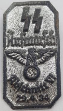 WW2 GERMAN NAZI 1934 WAFFEN SS Aufmarsch Abschnitt VI Badge PIN AWARD HIMMLER HEAD OF THE SS